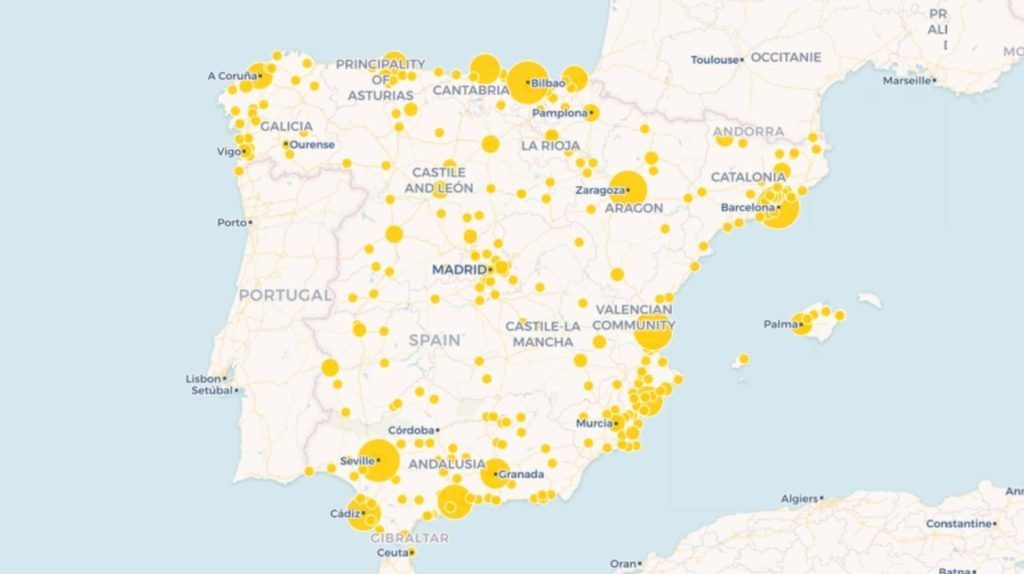 ciudades dónde toca más el Gordo de Navidad